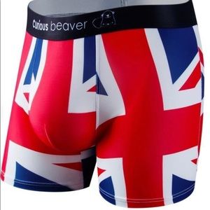 NWT Jed North Curious Beaver Union Jack Boxers